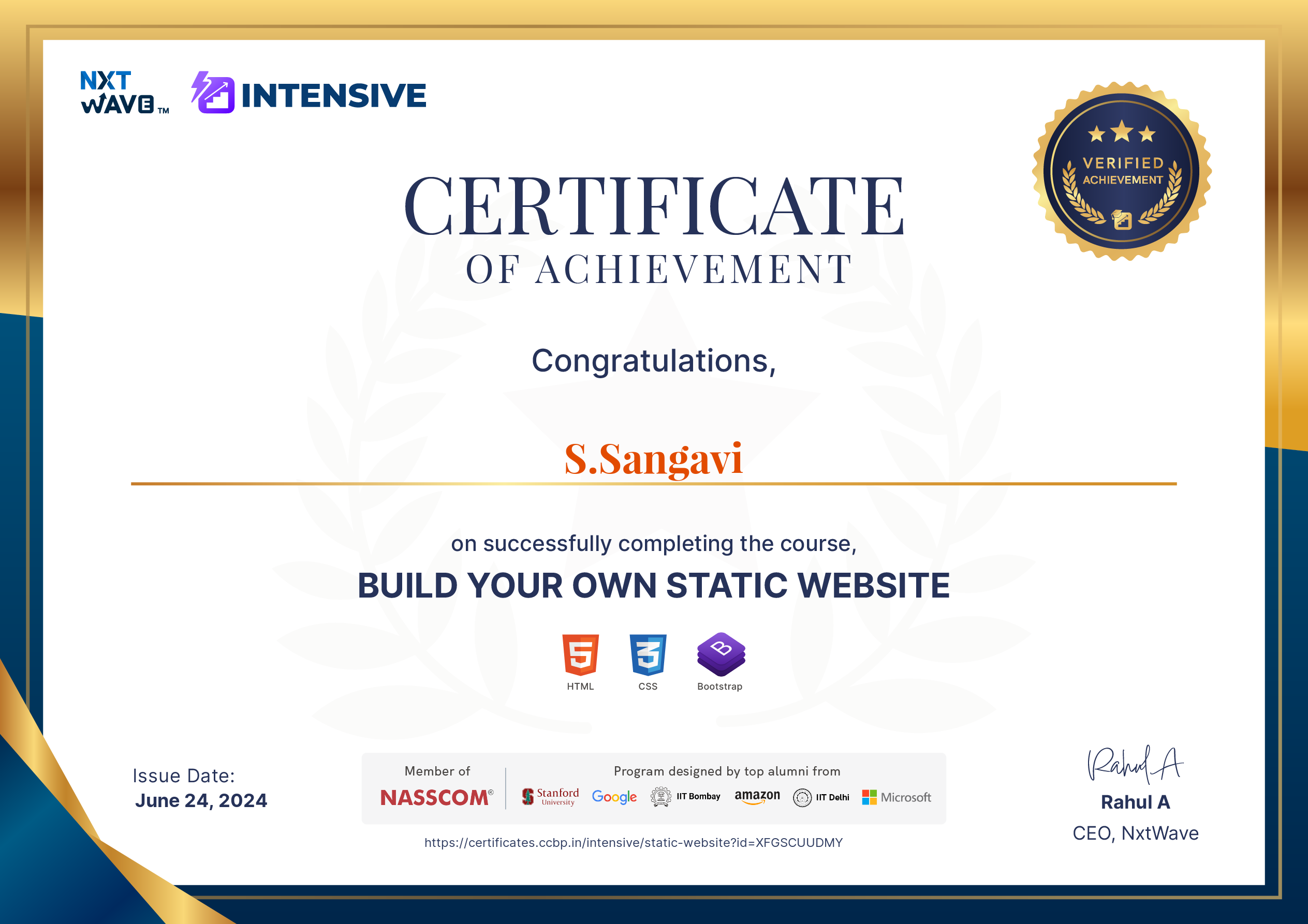 static website cerficates